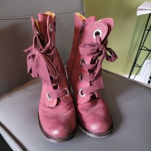 John Fluevog Gladstone boots, women's 9.5, purple